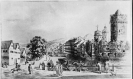Bildarchiv Marburg - Stadtkern, Kupferstich von 1791